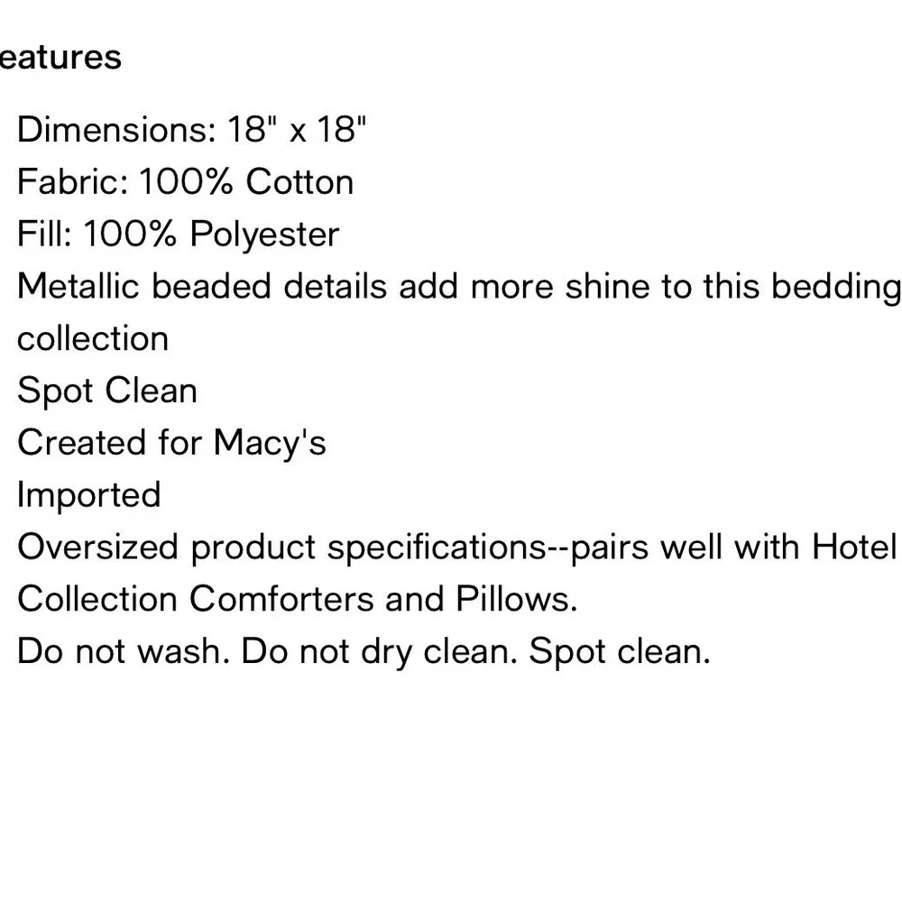 Macys decorative throw
